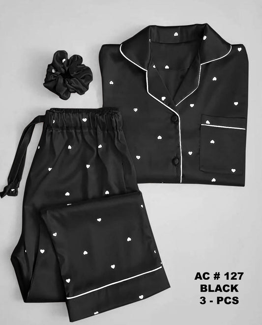 Urban Poshaak 3 Piece Heart Night Suit