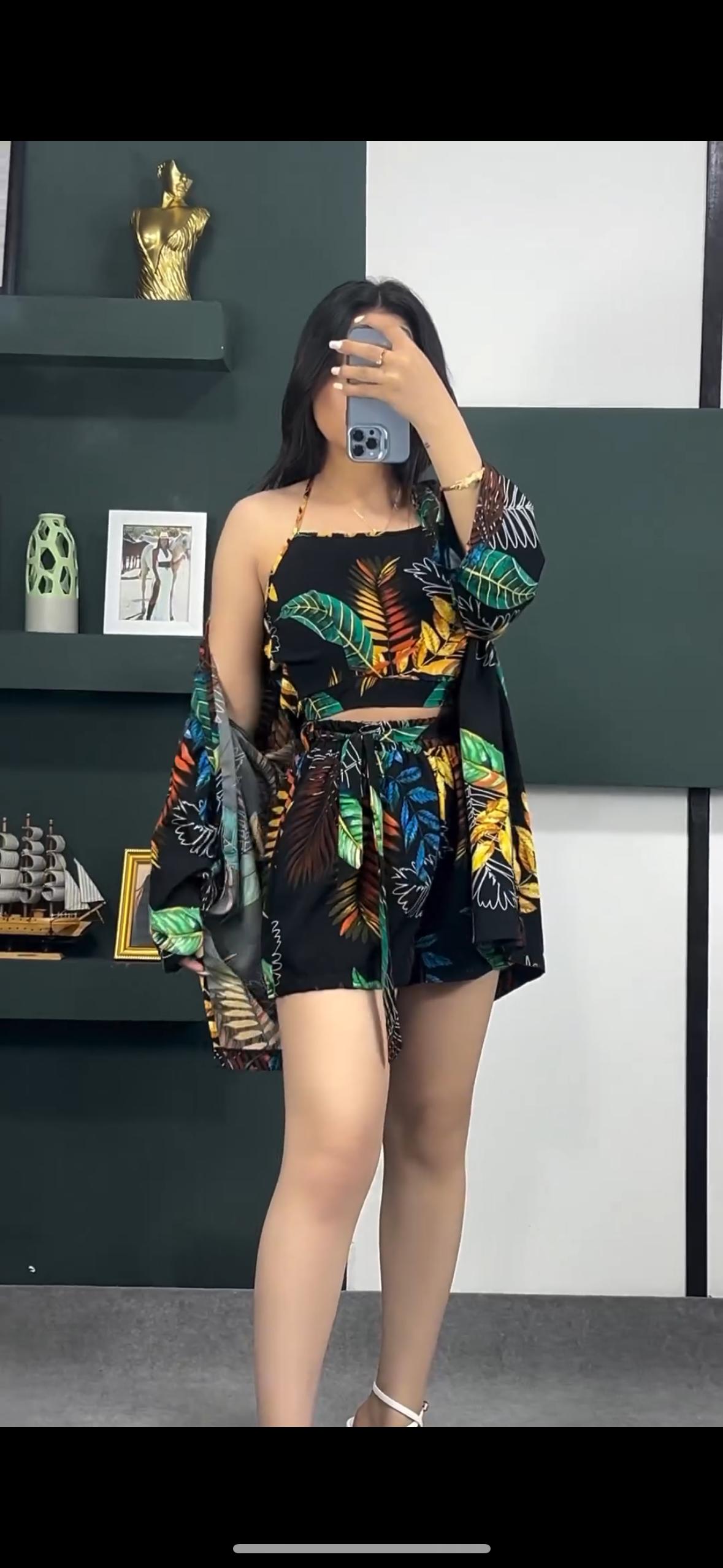FLORENS WOMEN 3 PCS NIGTHY SET