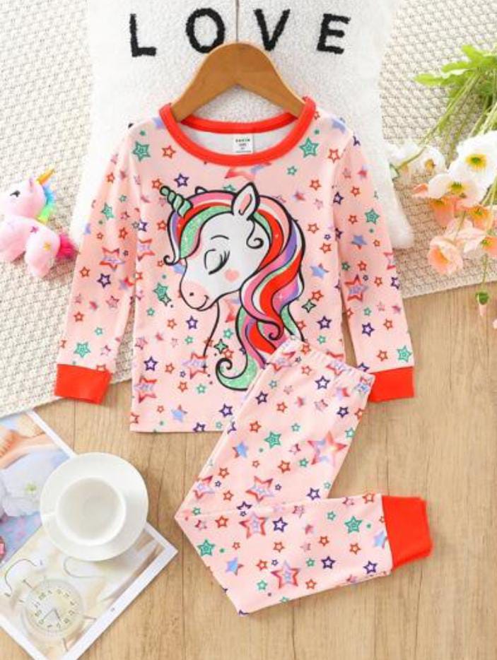 New Pink Love Unicorn Kidswear