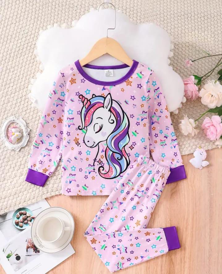 New Purple Love Unicorn Kidswear