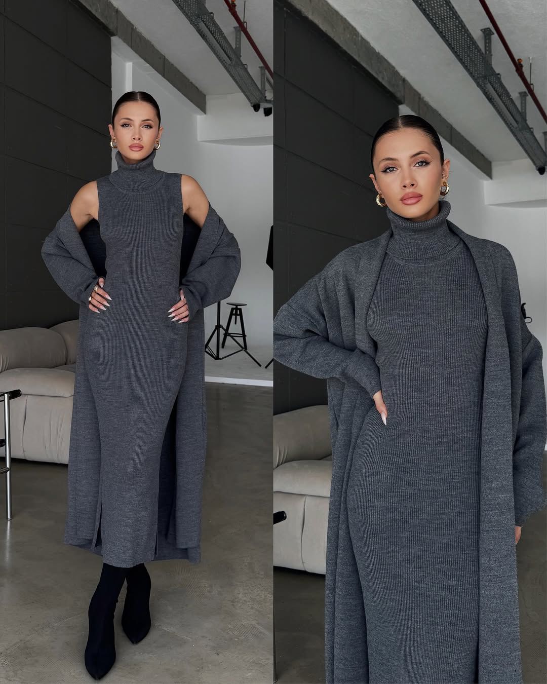 2 PCS BODYCON & GOWN