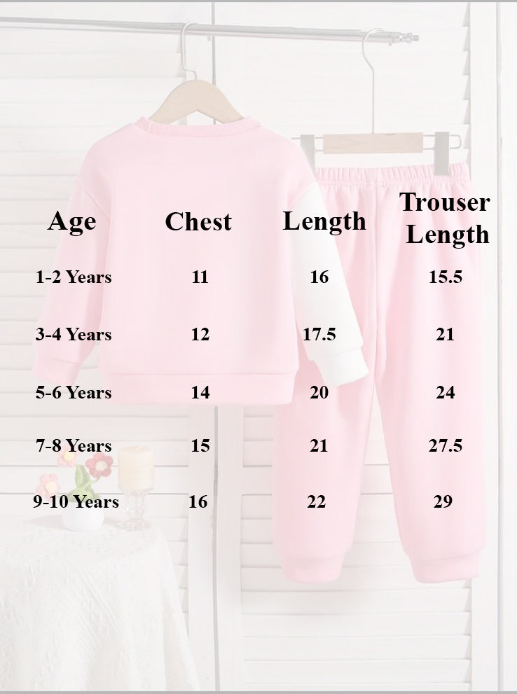Purple Minnie Micky Kids Winter Tracksuit