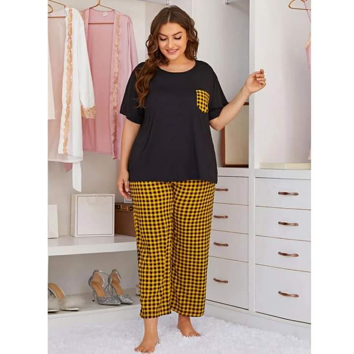 Cart Much Check Printed Lounge Wear